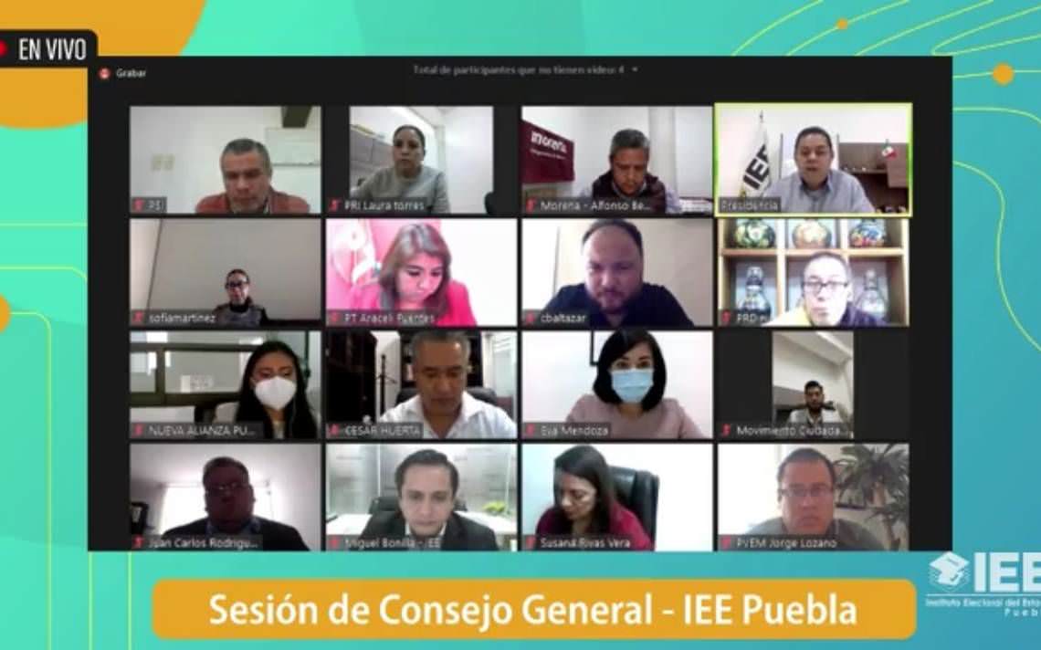 Aprueba IEE convocatoria para elecciones extraordinarias y declara extinción de Compromiso por Puebla